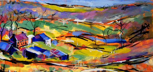 The Roaches - Original Abstract Landscape Painting