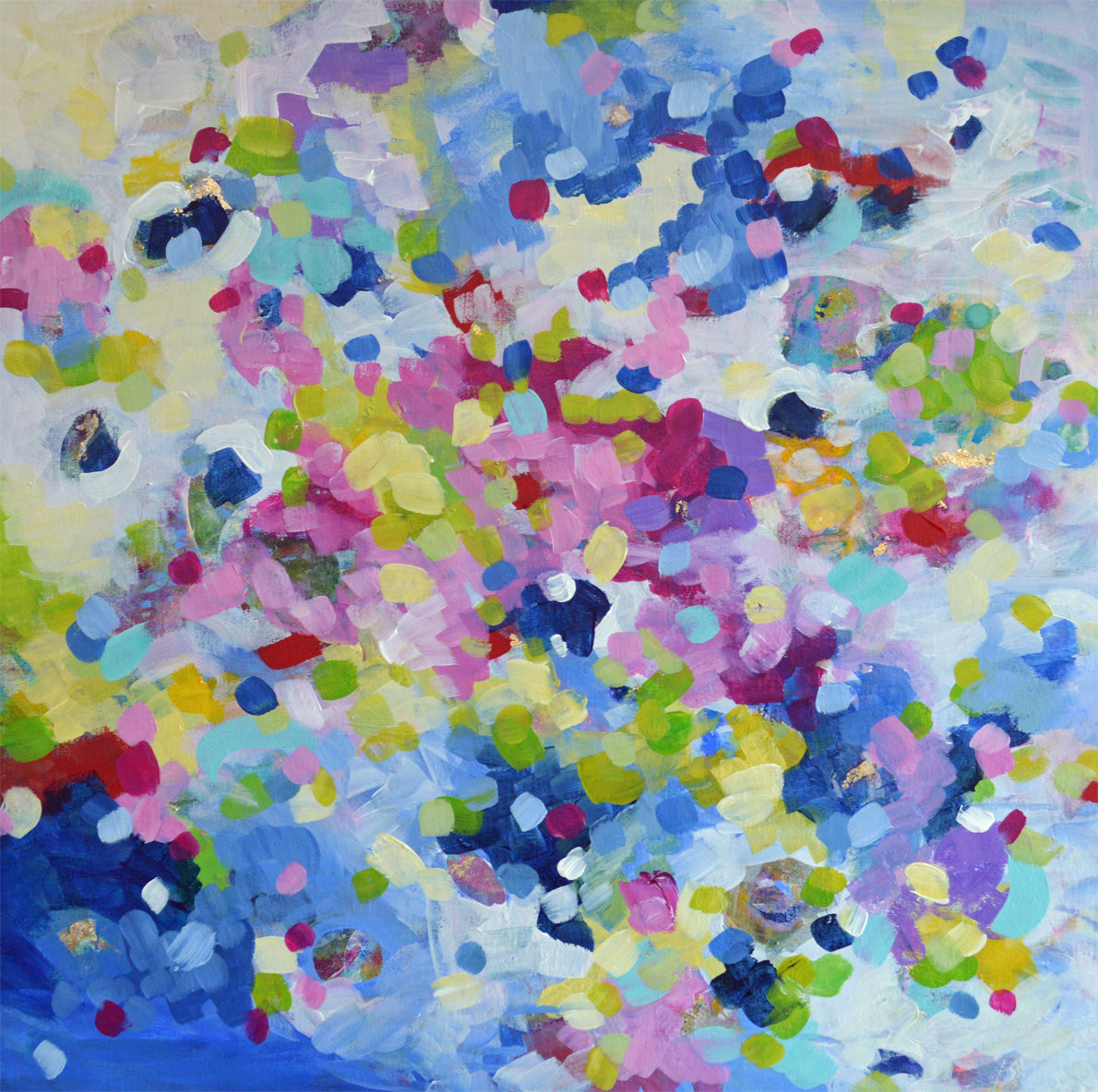 Delphinium - Original Abstract Painting