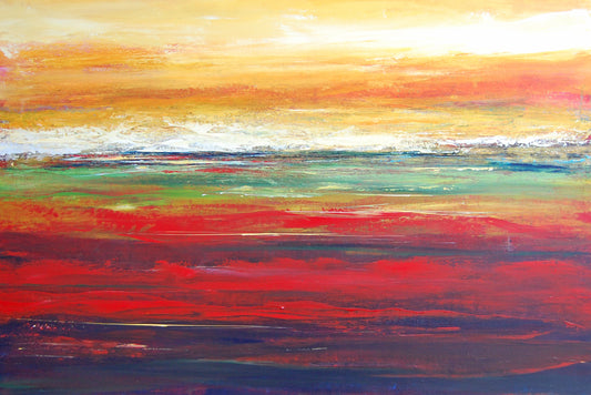 Distant Horizon 1 - Original Abstract Landscape Painting