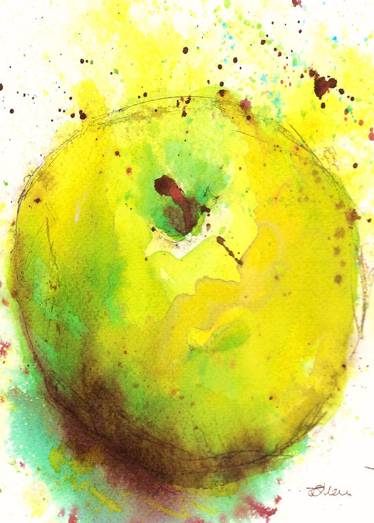 Green Apple - Original Painting