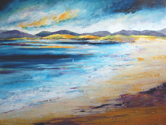 Harris Beach - Original Abstract Landscape Painting