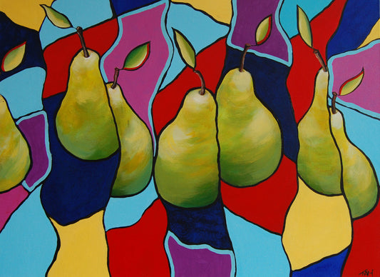 Pear Parade - Original Painting