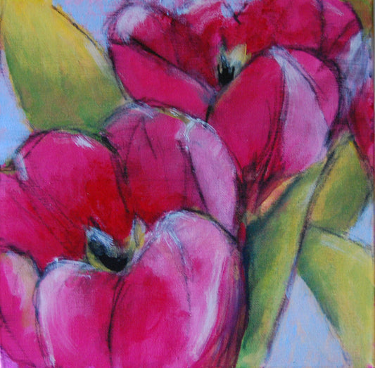 Pink Tulips II - Original Painting